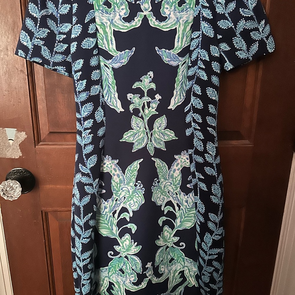 Lilly Pulitzer Navy scuba fabric dress
